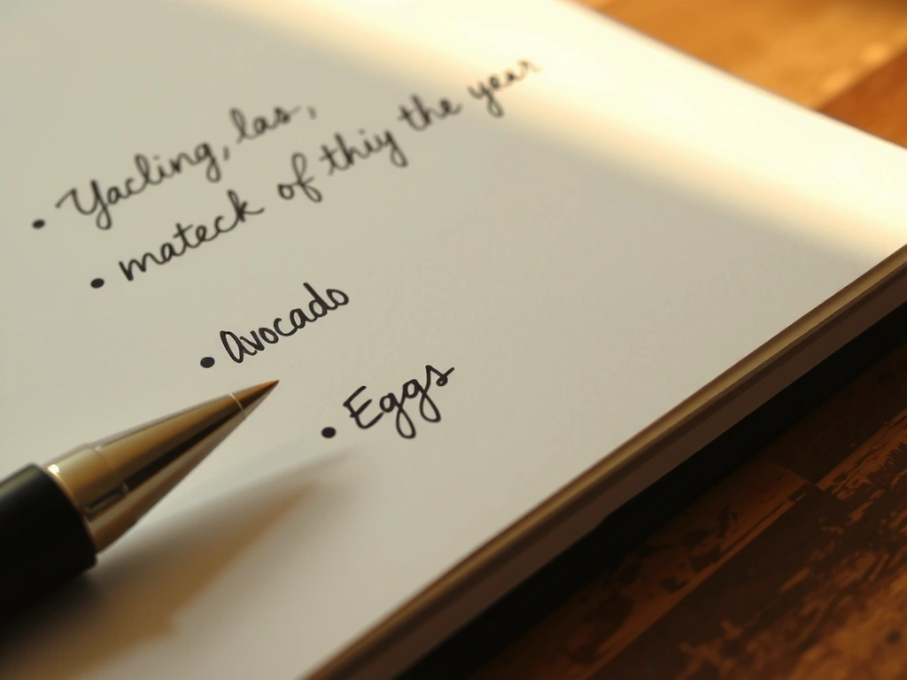 Ranka rašytas sąrašas